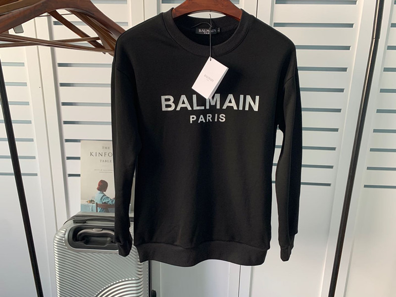 

Women's Hoodies & Sweatshirts designer Autumn and winter new balman cotton letter loose Pullover long sleeve sweater ins lovers J1FL, 2# packing bag