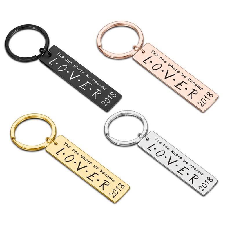 

Anniversary Day Gift Keychain Boyfriend Girlfriend Couples Gifts The One Where We Become Valentine Love Gift for Husband Wife