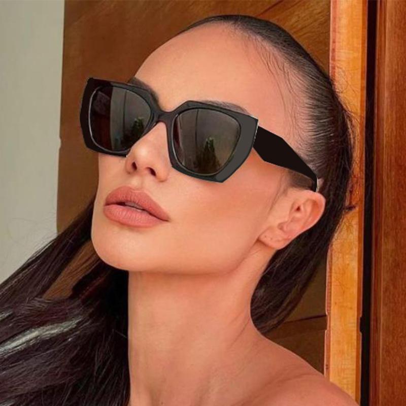 

Sunglasses 2022 Trend Irregular Square Women Men Fashion Designer Black Big Frame Sun Glasses Summer Traveling Eyewear