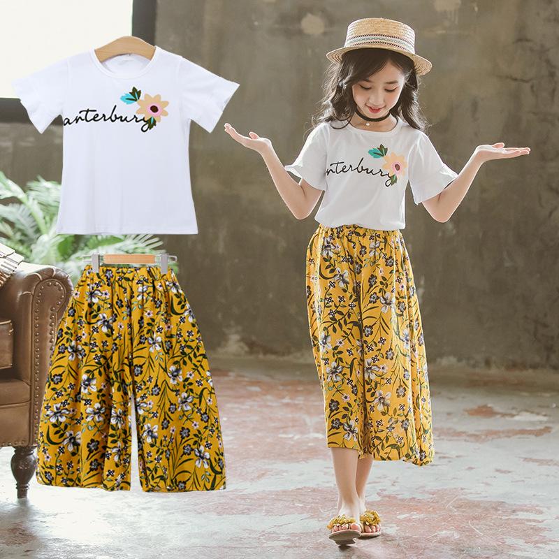 

Clothing Sets Teenage Girls 2022 Summer Clothes Short Sleeve Shirt Top Shorts Children Suits 4 6 8 10 11 12 YearsClothing, Sky blue