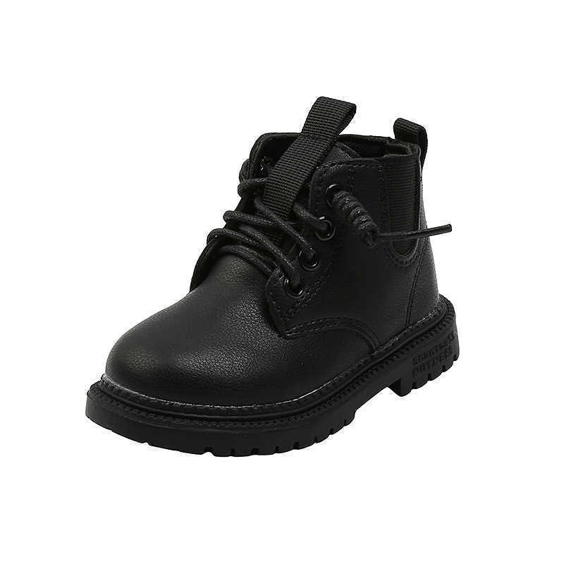 

Baby Autumn Boots Winter 1-3-6 Years Sports Shoes Baby Boys Girls New Boots 21-30, Black