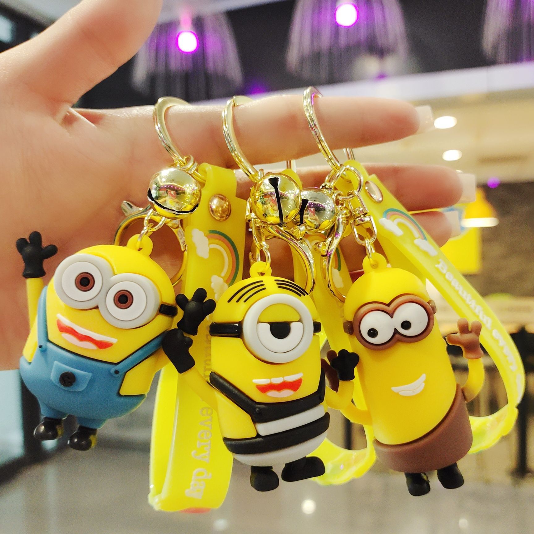 

Decompression Toy Keychain doll cute cartoon car bag key pendant gift wholesale