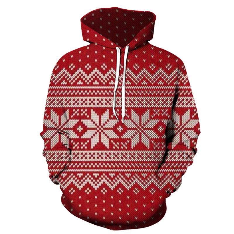 

Men's Hoodies & Sweatshirts 2022 Christmas Printed Women Long Sleeve Hooded Sweatshirt Pullovers Casual Pocket Harajuku Hoodie Plus Size, Black