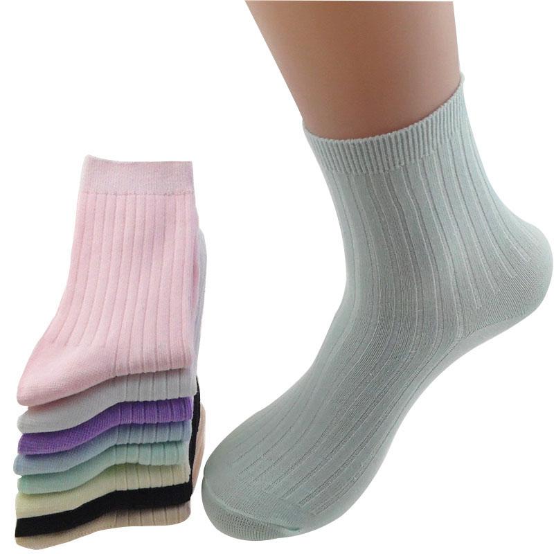

Socks & Hosiery Pairs Women Spring Summer In High-Grade Bamboo Fiber Candy Color Tube Fashion Comfortable Cotton SocksSocks, A free color