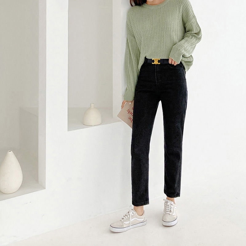 

Designer Celins Belts Womens belt 2022 triumphal arch belt versatile jeans style decoration skirt trend, Black