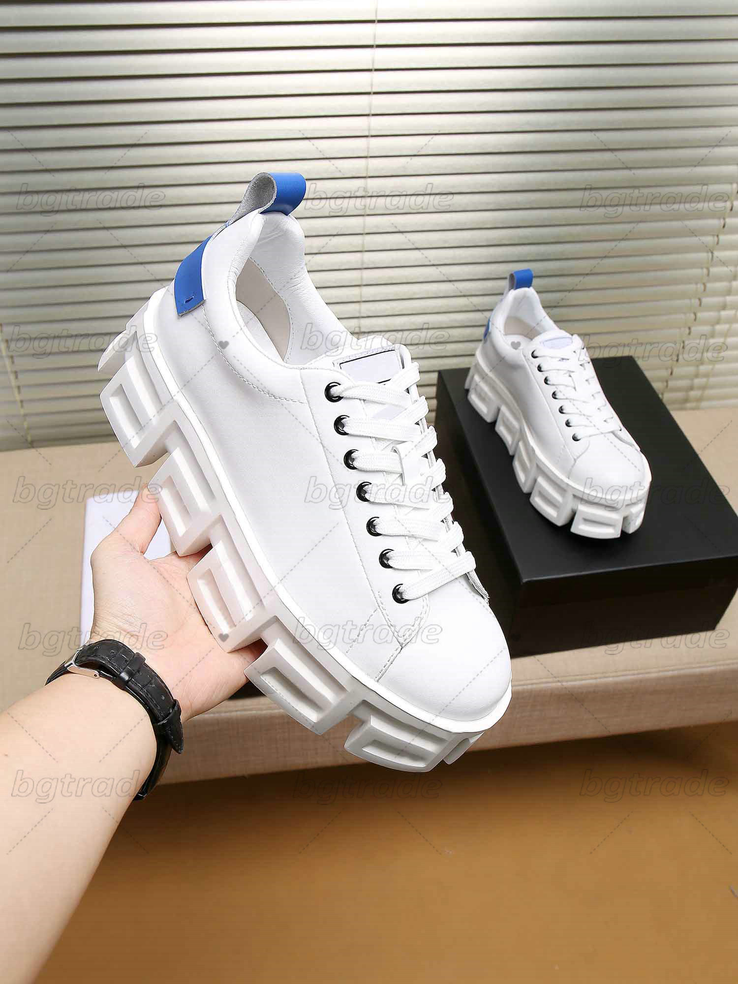 

Fashion Designer Mens Heighten Shoes Low-Key Simple Line Greek Pattern Sneakers Thick Soles Lace-up Outdoor Sport Shoe