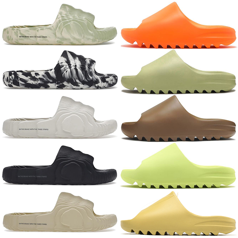 

Adilette 22 Slides Sandals series lemon green Foam Slipper Clog lady sandal acoustic eva resin Slides Black MX sand grey Moon Woman Man bone Designer Shoes, I need look other product