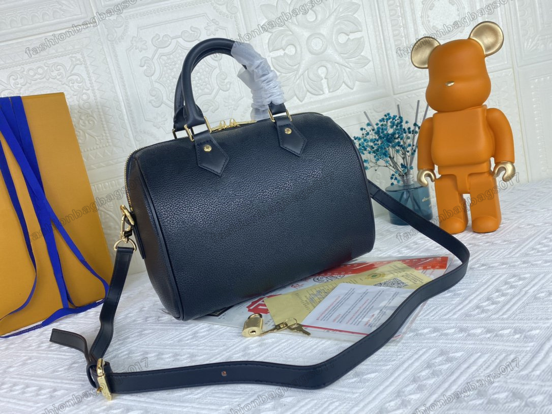 

Wild at Heart SPEEDY BANDOULIÈRE 25 Squire Bag Oversized Monograms Pattern Empreinte Leather Handbag CrossBody with Toron Handle Luxurys Handbag multi color