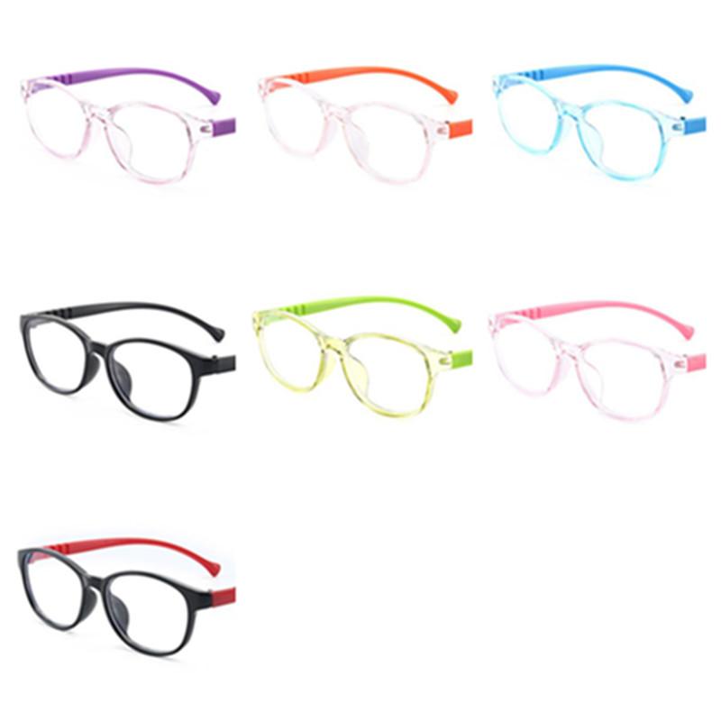 

Sunglasses 100Pcs Children Anti-Blue Light Glasses Fahsion Simplicity Optical Eyeglasses Kids Spectacles Colored Temples Eyewear Goggles