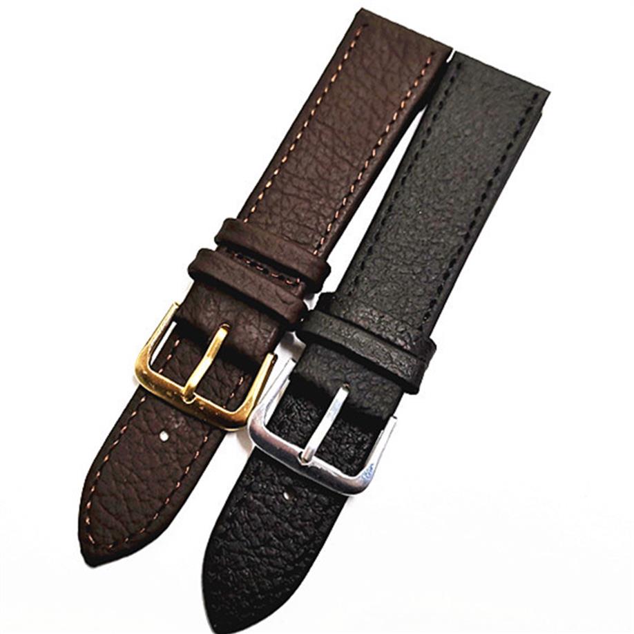 

new arrived whole 50pcs lot high quality 12 16 18 20 22mm cow strap genuine leather watch band318M