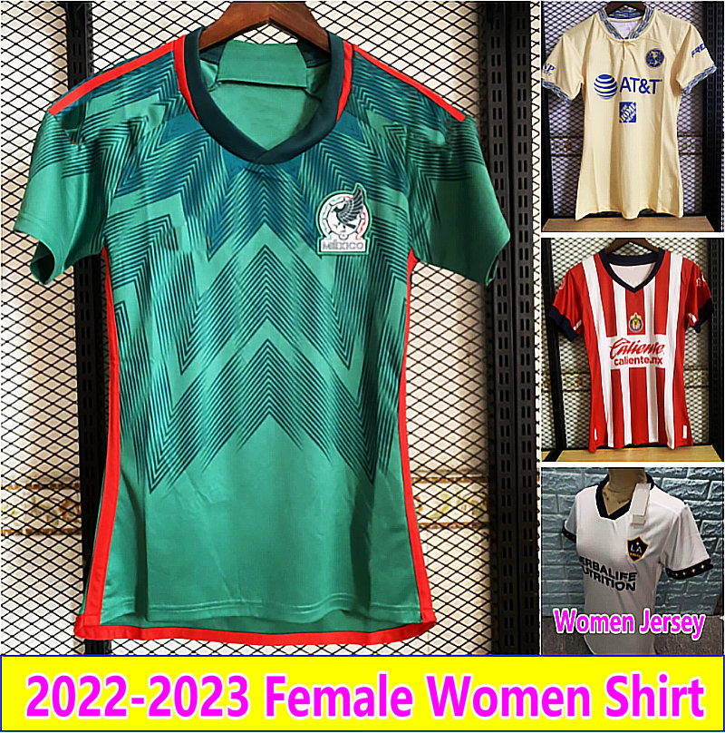 

Mexico Women soccer jerseys 2022 2023 Club America Chivas LAFC Galaxy female Jerseys 22 23 MBAPPE benzema football shirt 2022 saka G.JESUS PULISIC Camiseta de futbol, Women 2022 porta away