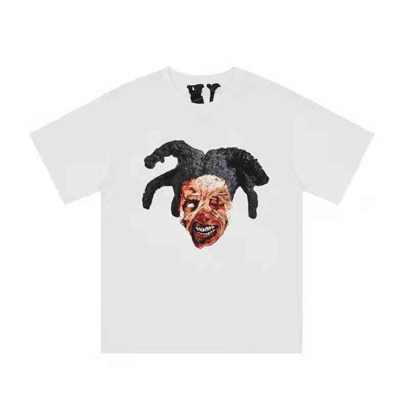 

Designer joint Vlones Devil v mens T shirt printing high fashion brand loose casual womens short-sleeved -XL LK8T IS3N E2U6, White