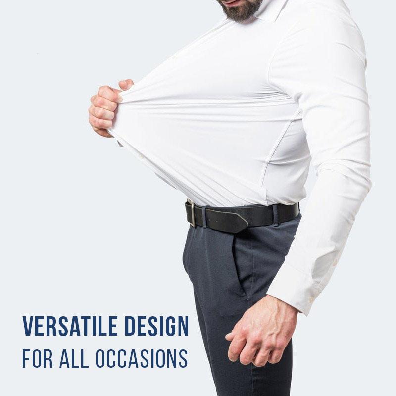 

Men's Casual Shirts Stretch Anti-wrinkle Shirt Business Men's Clothing Self-cultivation T-shirts Spring And Summer T-shirt ClothesMen's, Black