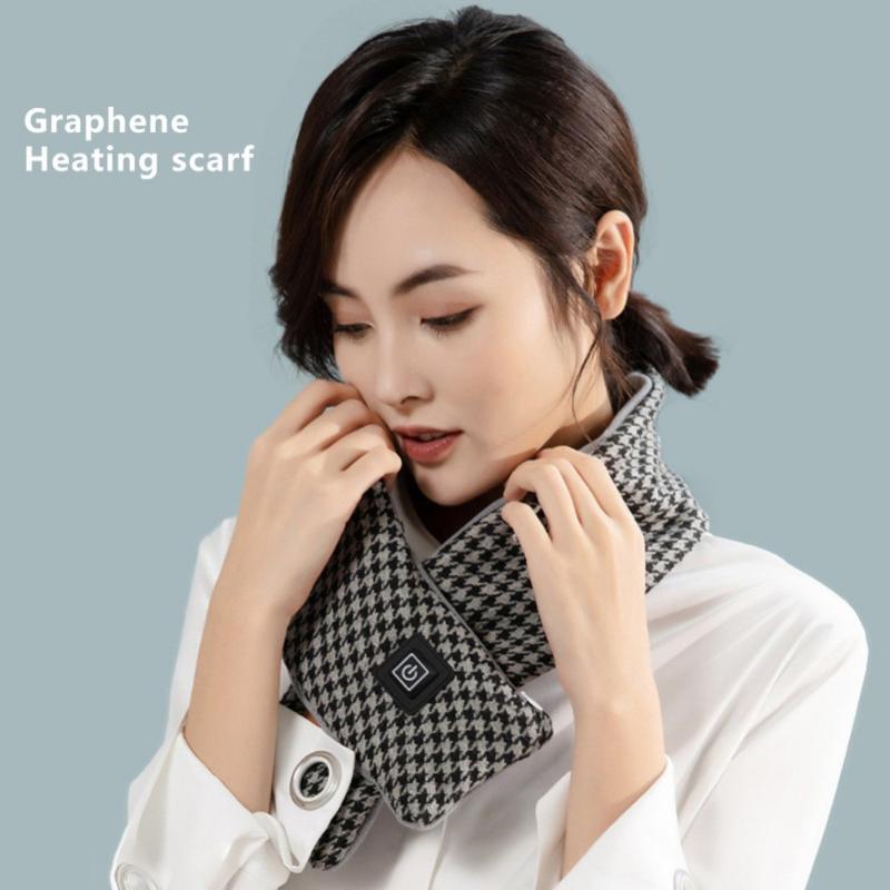 

Bandanas Winter Christmas Heating Scarf Unisex Warm Graphene Electric Cervical Spine Bib Thermal Neck Scarves