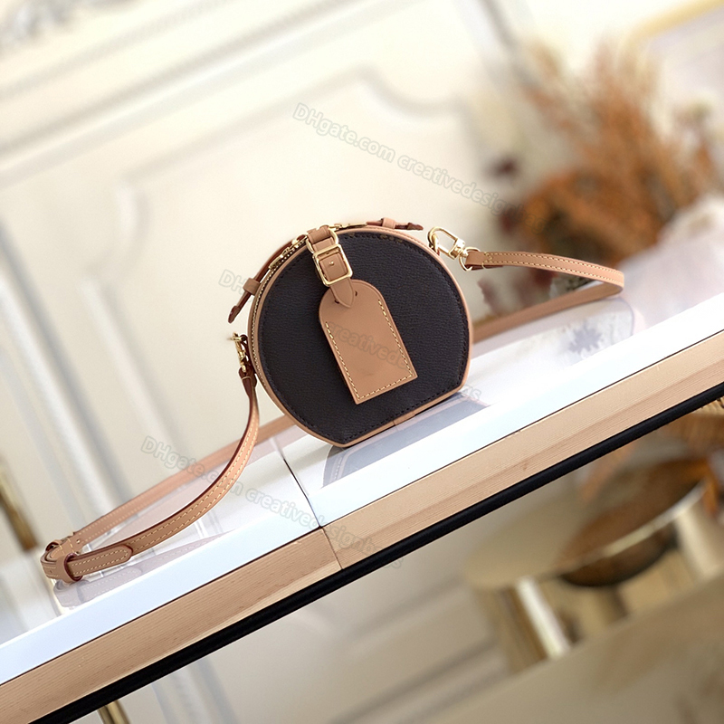 

Ladies Cross Body Bags Mini Boite Chapeau Leather Women's Large Organ Compartment Shoulder Tote Bag Casual Fashion with L106, M44699