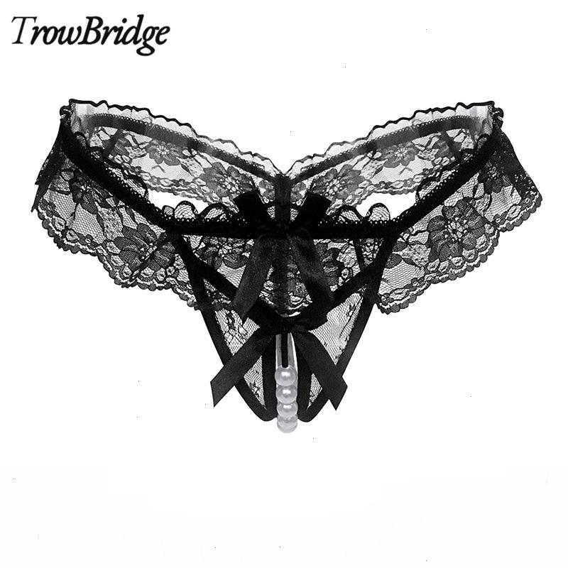 

Trowbridge Erotic Womens Panties Lace Sexy Underwear Beaded Thongs Transparent Lingerie Girls G-strings Underpants Tanga T-back, 2163