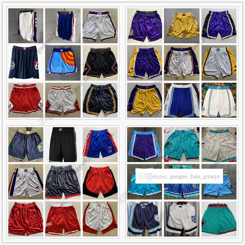 

Printed Basketball Shorts Team Short Sport Wear Pant With Pocket s City White Black Red Purple Print High Quality Short Size S--XXXL