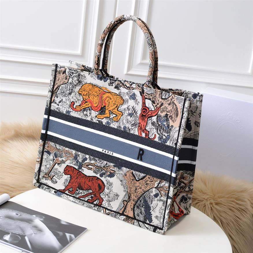 Ladies' bagcolorful tiger shopping bags high-end customized quality celebrities must have classic fashion business and l272m