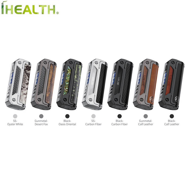 

Lost Vape Thelema Solo DNA 100C Box Mod Compatible with 21700/18650 battery Power by the newest DNA-100C chip Electronic Cigarette