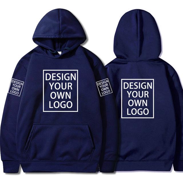 

Men's Hoodies & Sweatshirts 2022 Custom DIY Text Logo Image Print High Quality Clothing Customized Sport Casual Sweatshirt Size S-3XL