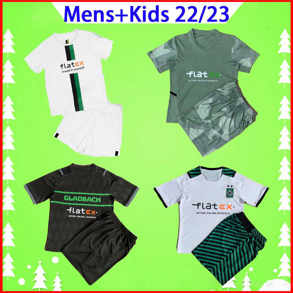 

Adult AND Kids Kit 2022 2023 Borussia MONCHENGLADBACH Soccer Jerseys 22 23 KRAMER HERRMANN ZAKARIA THURAM child boys sets mens suits, 21/22 soccer kit