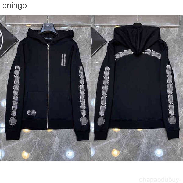 

Designer Chromes Mens Loose Classic Hoodie Ch Brand Sweatshirts Horseshoe Sanskrit Print Luxury Zipper Jacket Pullover Hooded Tops, 15