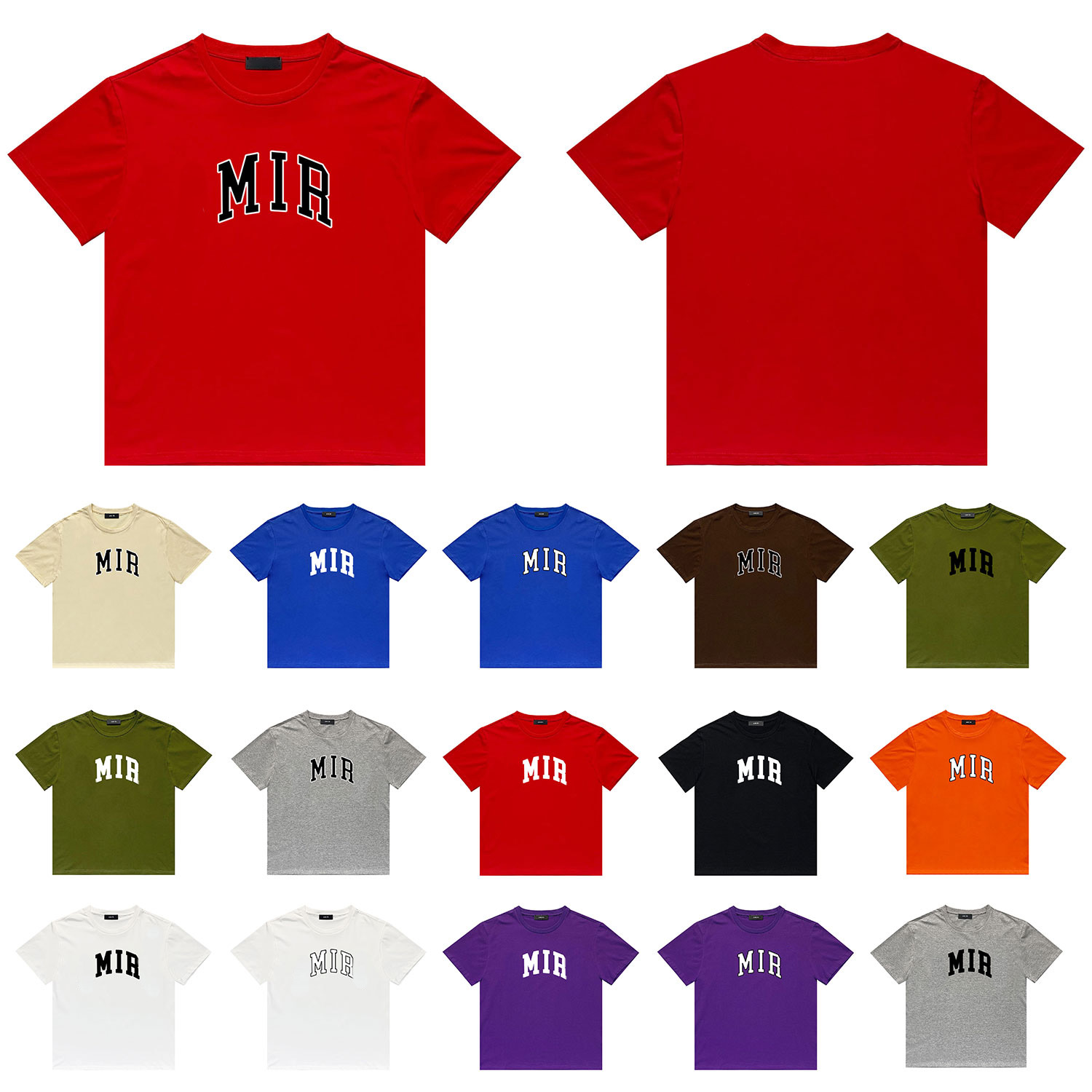 

Top Qaulity Casual Designer Shirts T 100% Tees Comfortable Print Women Shirt T-Shirts Mens Cotton Amr Letter Men AM9823431 Vpbbp, 24