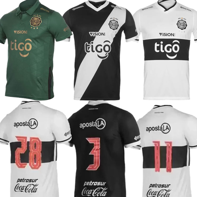 

2022 Club Olimpia soccer jersey 22 23 Diego Duarte PERALTA home away football shirt third Asuncion Paraguay league, Away+patch