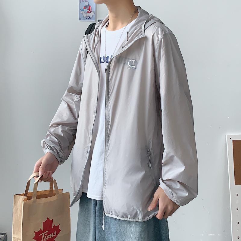 

Men' Jackets Coat 2022 Summer Main Push Sunscreen Clothing Men Thin Breathable Loose Lovers Skin Women' Tidal Current, Beige