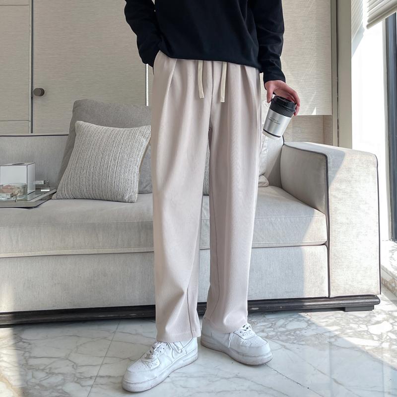

Men' Pants Spring Summer Men Elastic Waist Casual Harem Mens Simple Daily Sweatpants High Street Fashion Trousers Pantalons HommeMen, Black