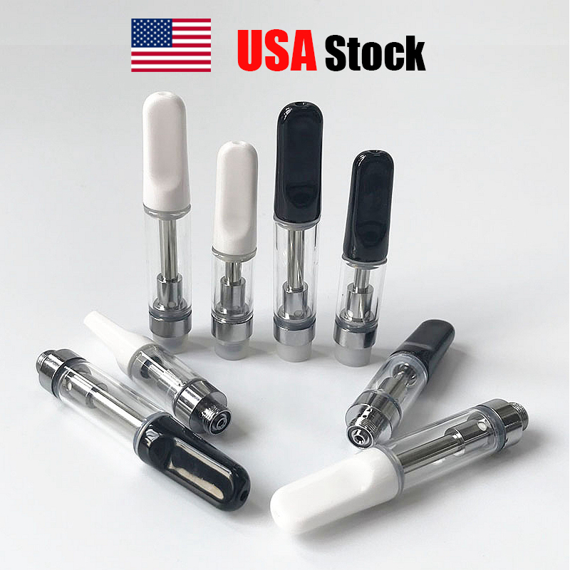 

USA Stock Th205 Atomizers Empty Carts Vape Cartridges Packaging 0.5ml 1.0ml Oil Dab Pen Vaporizer 510 Thread