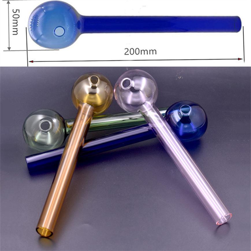 

Big size Large Pyrex Glass Oil Burner Pipes 8inch 200mm lenght Glass Tube oil Nails Smoking Pipes for dry herb 1pcs281Q