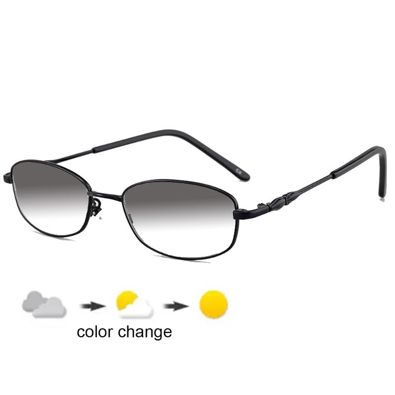 

Sunglasses Anti Blu Light Ultralight Pochromic Gray Reading Glasses Business Women 1.0 1.5 1.75 2.0 2.5 3 3.5 4Sunglasses