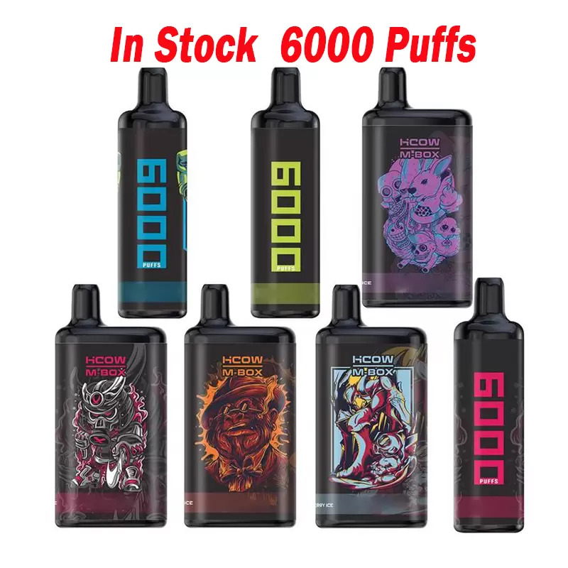 

Hcow M Box Disposable Pod Device E Cigarettes Empty Vape Pen 15ml 6000 Puffs Vapor System stock