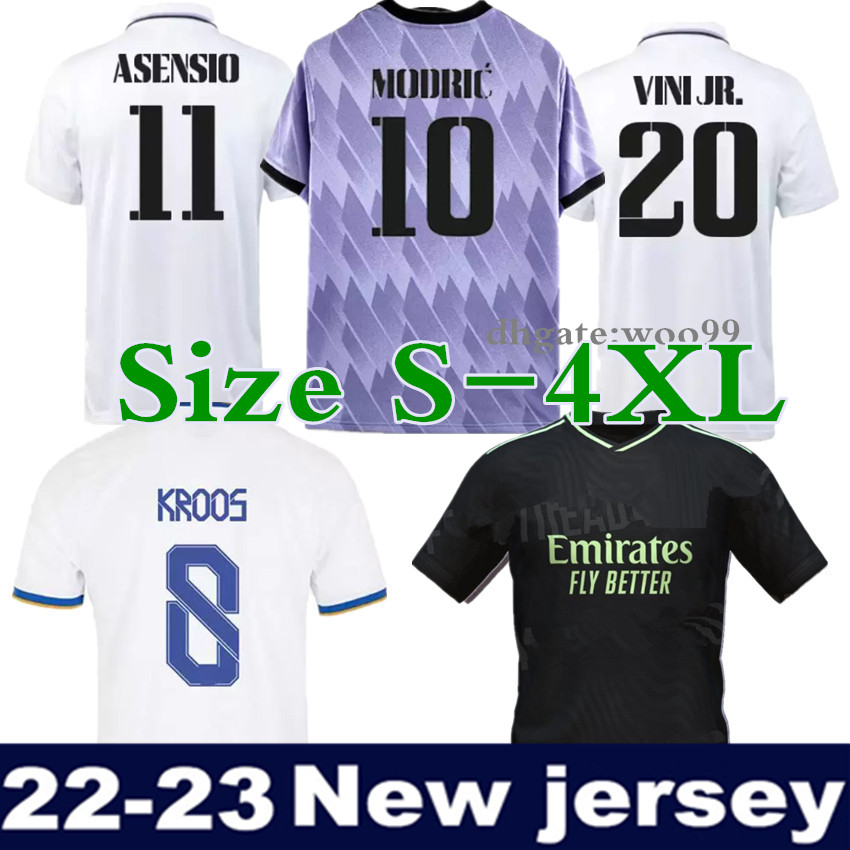 

S-4XL 2022 2023 BENZEMA third soccer jersey 22 23 football top shirt VINI ALABA TCHOUAMENI CAMAVINGA MODRIC VINICIUS REAL MADRIDS RUDIGER fans version men kids kit Set