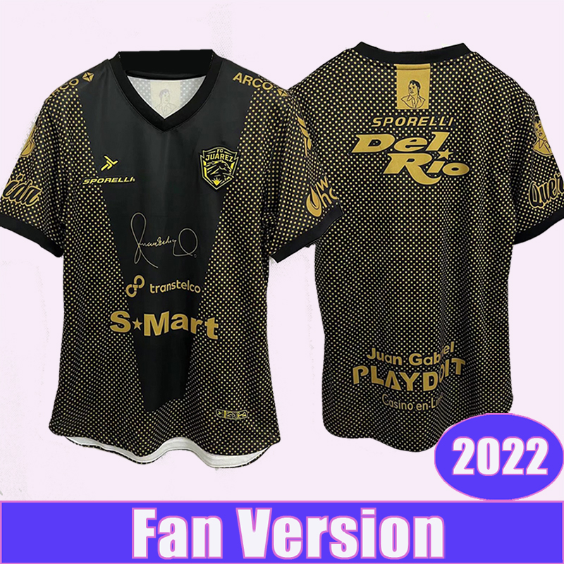 

2022 FC Juarez Mens Soccer Jerseys Commemorative Edition Football Shirt Adult Short Sleeve Uniform, Qm9179 2022 commemorative no patch