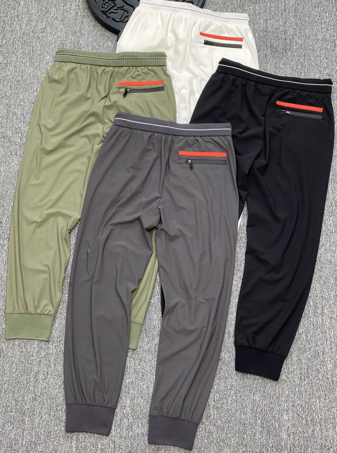 

Summer 2022 the latest designer pants ~ high-quality Silky elastic material casual sports pants mens luxury elastic waist pencil pants, No delivery