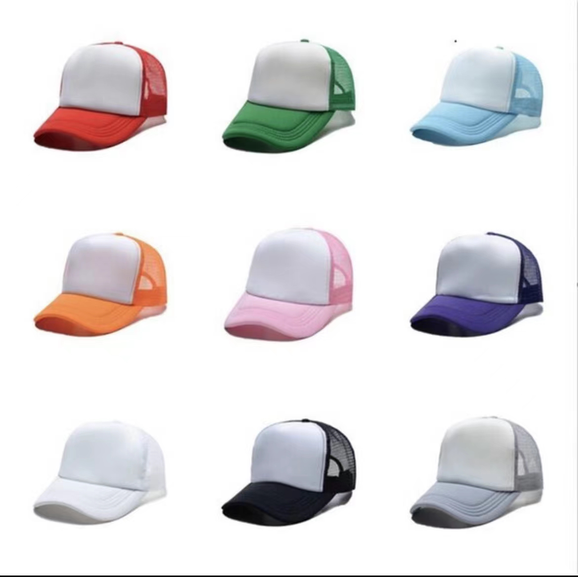 

Sublimation trucker hat baseball cap Party Supply blank Heat Transfer Custom With Logo Printing Truckers Caps Mesh Hat Foam Embroidered