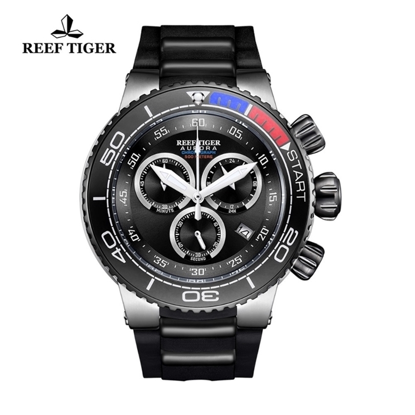 

Reef Tiger/RT Luxury Sport Watches for Men Rubber Strap Steel Military Watches Waterproof Quartz Watches RGA3168 T200409, Rga3168-ybb