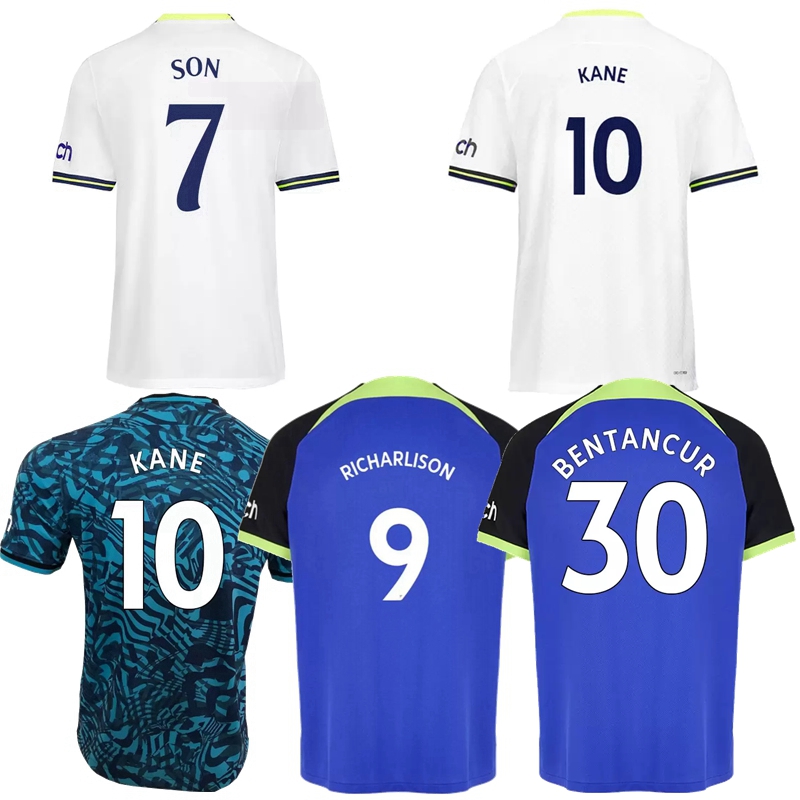 

SON KANE soccer jersey RICHARLISON BISSOUMA LENGLET SESSEGNON PERISIC HOJBJERG KULUSEVSKI 2022 2023 LUCAS SPENCE TOTTENHAMs ROMERO football shirt men kids kit 4XL, 3rd+ball