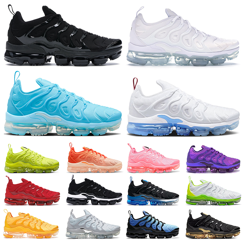 

TN plus running shoes men women Triple Black White University Blue Since 1972 Tennis Ball Bubblegum Lemon Lime tns mens trainers outdoor sports sneakers 36-47, 15