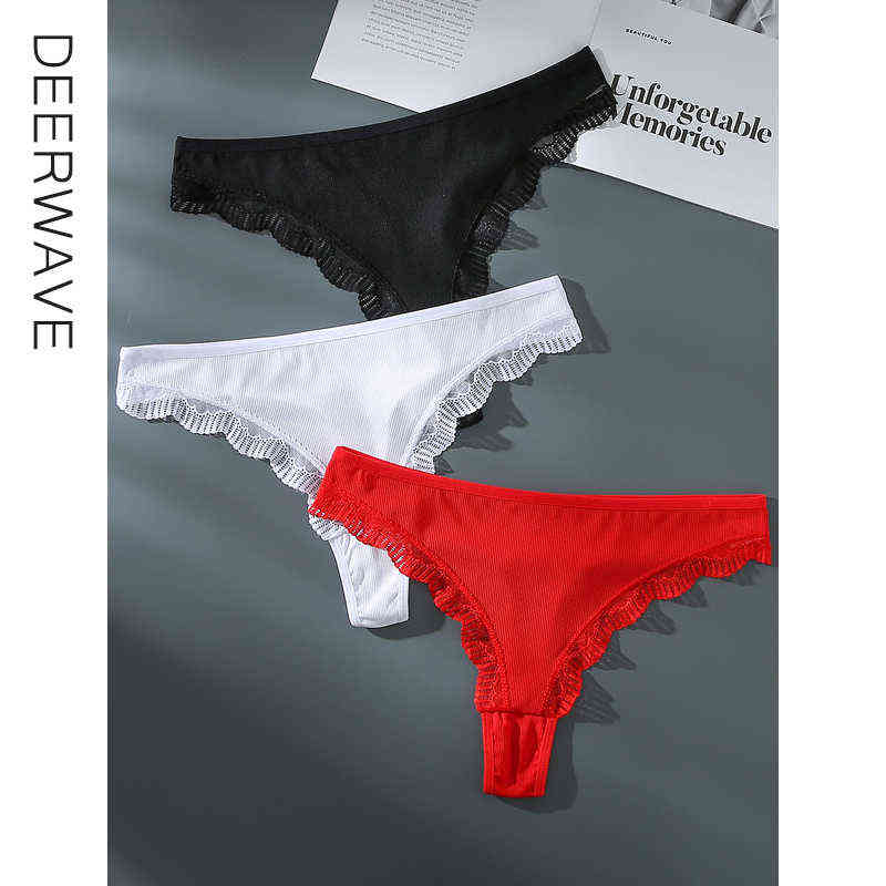 

4XL Sexy G-string Panties Woman Underpants Female Lace Plus Size Thong Briefs Underwear Intimate Pantys Lingerie Soft New T220810, P1-3hongse