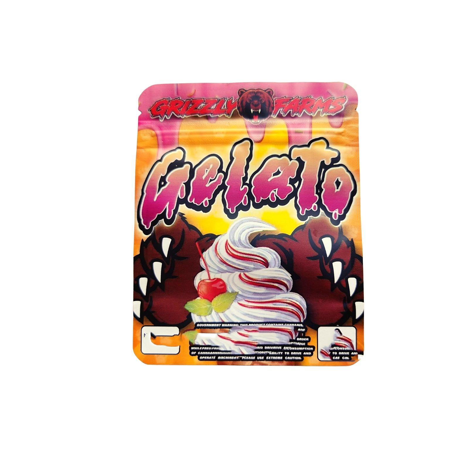 

Gelato Grizzly Farms Cherry Packaging Mylar Bags 3.5 Gram Zipper Package For Candy Dry Herb Flower Edibles jllCCB