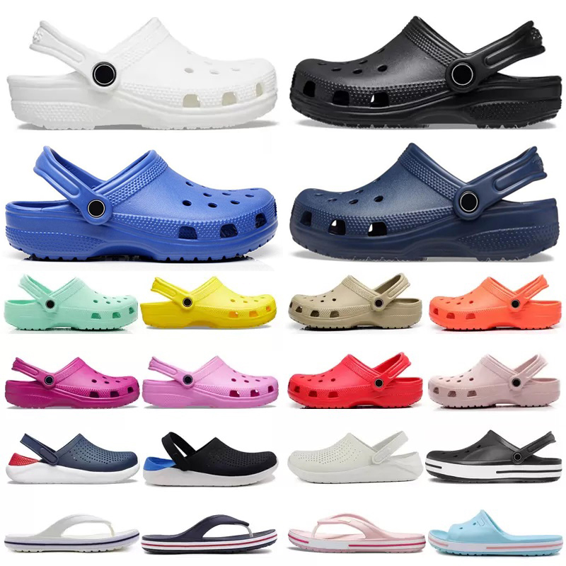 

Men Women Croc Clogs Designer Sandals Slip On Slides Slippers Fashion Beach Waterproof Shoes Mens Classic Nursing Hospital Slip Work Medical Sandal Slide Slipper, Color#22