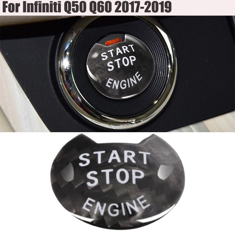 

Other Interior Accessories Car Stickers Engine Start Stop Push Button Cover Trim For Infiniti Q50 Q60 2022-2022 Carcon FiberOther