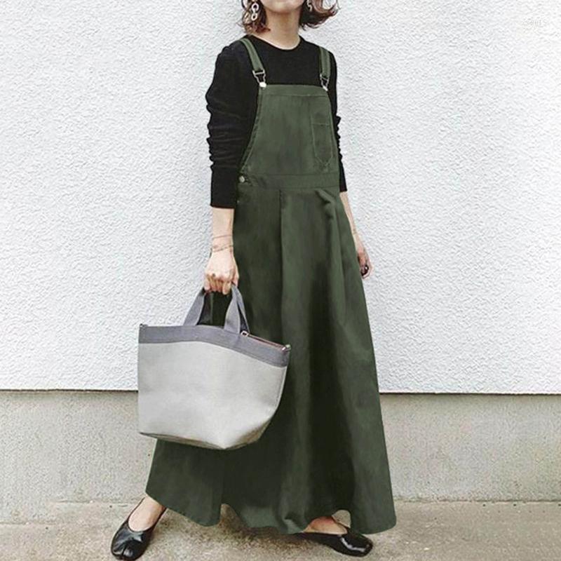 

Casual Dresses Long Strap Dress Women 2022 Elegant Squre Collar Sleeveless Pocket Maxi Beach Sundress Robe Femmale Vestidos, Black