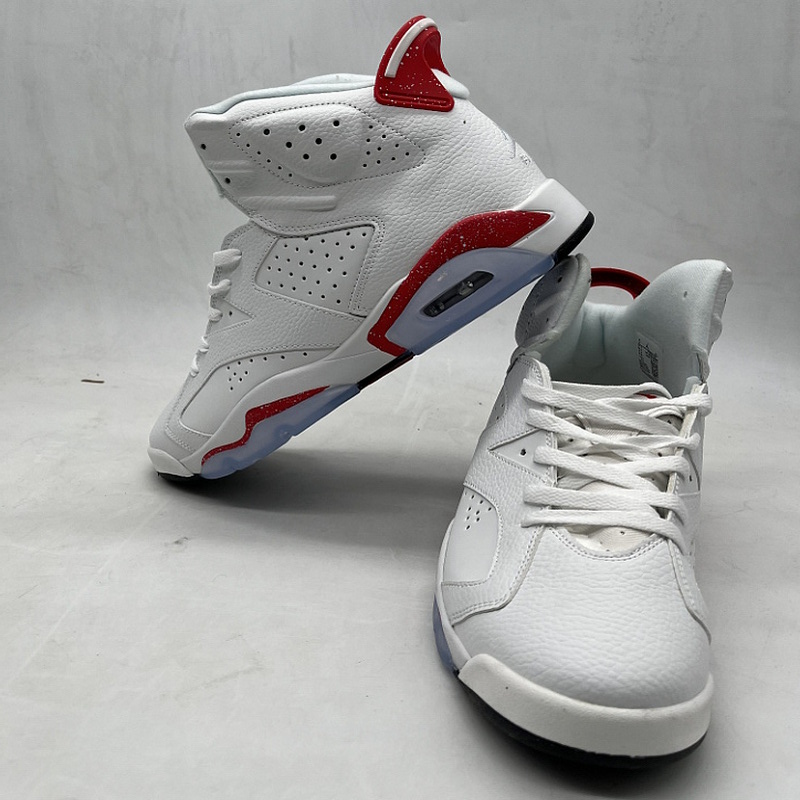 

White And University Red 6 6S Basketball Shoes With Box Mens Jumpman Hight Cut Designer Sneakers 2022 Newest Top Quality Men Outdoor Fashion Trainers Big Size 13, 6s red oreo