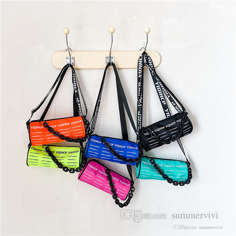 

Kids letter printed handbags boys sports single shoulder backpacks girls candy color casual bags children messenger bucket bag Q5779, Mixed color