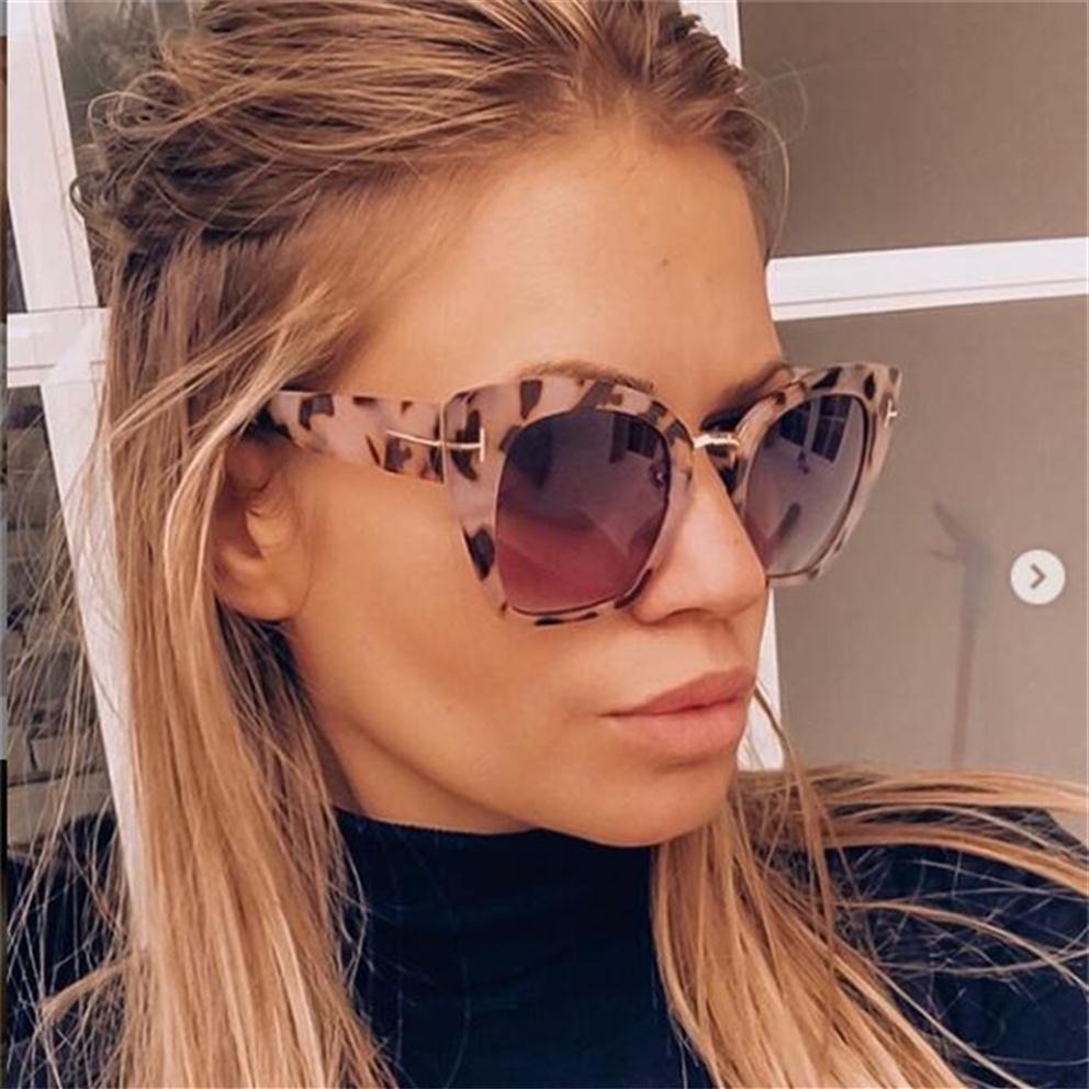 

2021 Retro Oversize Cat Eye Women Sunglasses Brand Designer Tortoiseshell Cateye Sunglasses Sexy Shades lunettes de soleil219G