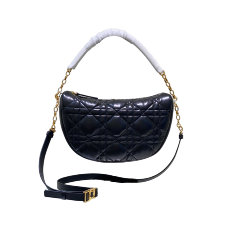

5AA dies bags Designer Luxury Waist Lady Portable Single Shoulder Slant Arm Bag Soft Cow Leather Half moon Bags InDoor Vibe High Quality ores, Black